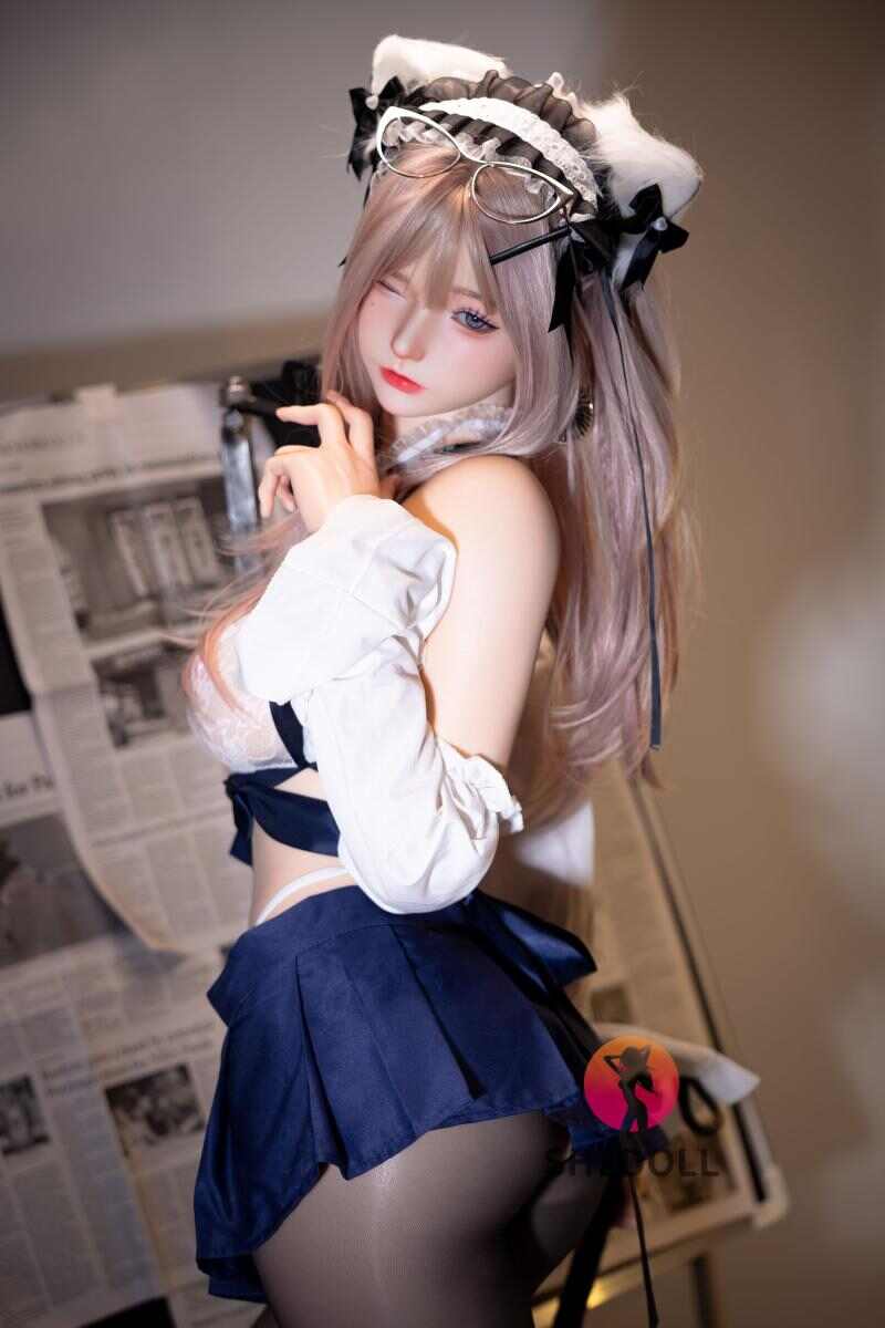 SHEDOLL 江小婉 168cm | Dカップ 黑絲貓耳女僕風 | 甘美狂野・巨乳纖腰 | 可動眼定制 | 宅男慾望極品